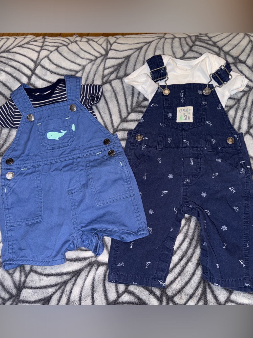 Baby Overalls Bundle of 2 Outfits - Size 3 Months